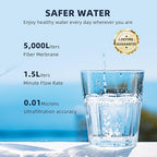 Emergency Water Filter Large Water Filtration System Survival - Hand Pump Water Filter, High Volume Water Purifier Camping, 3 Stage Water Filtration System Outdoor Portable Group Military Grade