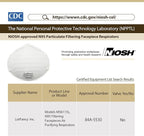 NIOSH N95 Mask, 20PCS Particulate Respirator, Disposable Face Mask, Against Dust, Air Pollution, Particle, Smoke, Safety Mask for Welding, Woodworking, Cleaning, Construction