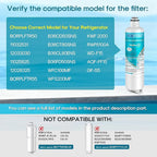 ICEPURE Alkaline BORPLFTR50 Refrigerator Water Filter Replacement for Bosch Ultra Clarity Pro 11032531, 12033030, BORPLFTR55, 12028325, 11025825, B36CT80SNS, WFC100MF, WFS200MF, Enhances PH, 4Pack