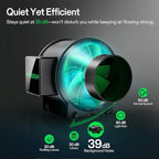 VIVOSUN Smart Air Filtration G4 Kit 4", AeroZesh G4 Inline Duct Fan with E12 Speed Controller, Carbon Filter & 8' Ducting, Cooling & Ventilation System for Grow Tents, Indoor Gardening, Hydroponics