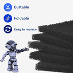 Antidious 5 Pack Activated Carbon Filters for Fume Extractor Solder Smoke Absorber Portable Filter, Soldering DIY Fan Extraction Equipment for Brazing Welding Soldering, Fume Prevention Remover