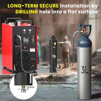 GX-PUMP Professional-Grade High Pressure PCP Air Compressor Filter with Pressure Maintaining Function- 5800PSI Oil/Water Separator, Magnetic or Screw Mounting,Dry Air Intake for Paintball