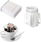 SZLYTYUN 50PCS Portable Coffee Filter Paper Hanging Ear Drip Coffee Single Drinker Disposable Drip Coffee Filter Bags Suitable for Home, Office, Travel and Camping