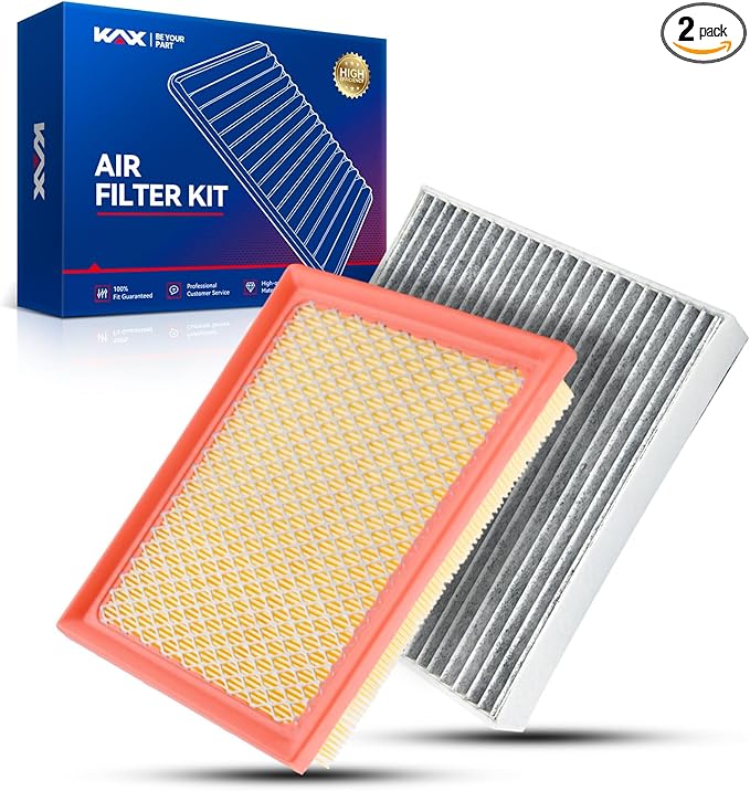 KAX Engine & Cabin Air Filter Kit for Toyota Prius 2010-2015, Prius V 2012-2017, RAV4 2016-2018 2.5L, Prius Plug-In 2012-2015, Lexus CT200h 2011-2017, NX300h 2015-2021, Replace# CA10741 CF10285