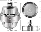 AquaHomeGroup Luxury Filtered Shower Head Set 20+3 Stage Shower Filter for Hard Water Removes Chlorine and Harmful Substances - Showerhead Filter High Output