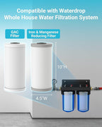 AQUA CREST 10"x 4.5" Whole House Carbon Water Filter, Iron & Manganese Reducing Cartridge for Well Water, Replacement for GE GXWH40L, FXHTC, Ispring, Culligan® RFC-BBSA, Whirlpool®, 5 Micron