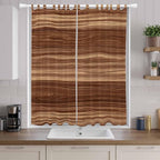 Brown Western Living Room Curtains 96 Inch Length, Window Curtains Tab Top, Vintage Farmhouse Wood Barn Door Light Filtering Window Treatments Drapes 52"x96" 2 Panel
