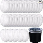 Boao 80 Pieces Paint Strainer Bags White Fine Mesh Filters Bag Bucket Elastic Opening Strainer Bags Hydroponic Paint Filter Bag for Paint Gardening (5 Gallon)