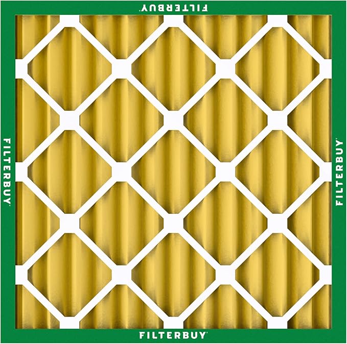 Filterbuy 10x10x2 Air Filter MERV 11 Superior Pet & Allergy Defense (4-Pack), Electrostatic Pleated HVAC AC Furnace Filters Replacement, Made in USA (Actual Size: 9.50 x 9.50 x 1.75)