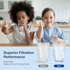 Purewell 0 TDS 7-Stage Water Filter Replacement for Zero Pitcher, Purewell SF series system, 200Gal Long-Lasting, NSF Certified to Reduce TDS, Total PFAS, Mercury& Heavy Metals, Chlorine (2 Pack)