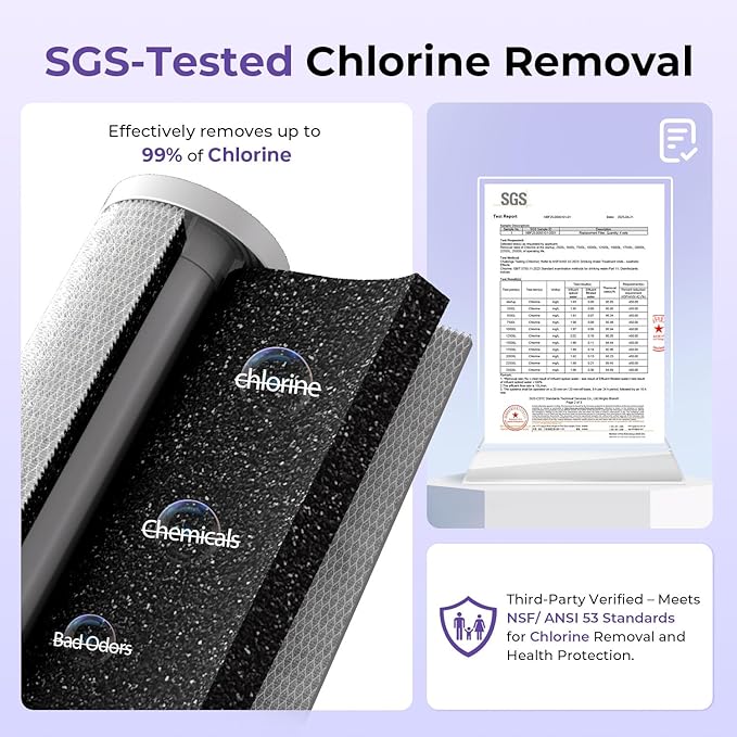 iSpring Anti-Scale Whole House Water Filter System, Reduces up to 99% Chlorine, Odor, and Sediments, 2-Stage Water Descaler and Whole House Water Filter, 1" Inlet/Outlet, Model: WGB21B-DS