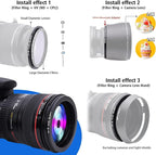62mm Lens to 58mm Camera Lens Adapter,62mm to 58mm Filter Step up Ring Adapter Ring,Compatible All 58mm Filter Accessory