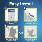 Filtrete 14x20x1 AC Furnace Air Filter, MERV 12, MPR 1500, CERTIFIED asthma & allergy friendly, 3 Month Pleated 1-Inch Electrostatic Air Cleaning Filter, 2-Pack (Actual Size 13.81x19.81x0.78 in)