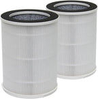 PUREBURG Replacement Filters Compatible with SilverOnyx KJ100F-Q01 KJ100F-Q02 (3-Speed,Portable with Strap) Air Purifier,2-Pack H13 HEPA 3-Stage Filtration Activated carbon