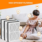 20x30x3 MERV 13 Pleated Air Filters Replacement Compatible with Zephyr VGF Series 20x30x3 Whole Home Return Air Grille Filter,White,3 Pack