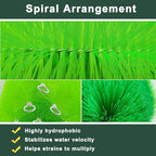 30 Packs Filter Brushes Aquarium Brushes Set for Koi Pond Water Garden Outdoor Pond Skimmers Brush Filter Cleaning Brush 31.5 Inch by 4.7 Inch (Green)