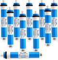 APPLIED MEMBRANES INC. 100 GPD Reverse Osmosis Membrane | RO Membrane Water Filter Replacement for Reverse Osmosis Water Filtration System | 1.8? x 12? Universal Compatibility, Pack of 10
