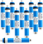 APPLIED MEMBRANES INC. 100 GPD Reverse Osmosis Membrane | RO Membrane Water Filter Replacement for Reverse Osmosis Water Filtration System | 1.8? x 12? Universal Compatibility, Pack of 10