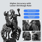 ANYCUBIC ABS-Like Resin 3.0, Upgraded 14K 3D Printer Resin with Enhanced Strength and Toughness, High Precision, Low Odor, Wide Compatibility for All LCD Resin 3D Printers (Black, 1kg)