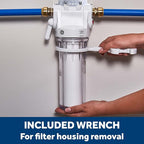 GE Whole House Water Filtration System, Reduce Sediment, Rust & More, Install Kit & Accessories Included, Filter Not Included, Replace Filter (FXWTC, FXUSC, FXWPC, FXWSC) Every 3 Months, GXWH20T