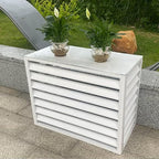 Pool pump covers for outside units, outdoor garbage can enclosures, aluminum outdoor garden air conditioner cover, sturdy and durable, noise-proof, suitable for gardens, balconies, walls ( Color : FOU