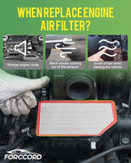 2-Pack Engine Air Filter Fits for 2020-22 23 24 25 26 Nissan Sentra 2.0L Air Filter Replacement for 165466LA0A Accessories