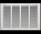 HVAC Premium 22 x 16 Duct Opening Steel Return Air Filter Grille, for 1-inch Filter, Removable Door, Flat Stamped HVAC Vent Cover Grille, Outer Dimensions 24.5 x 18.5