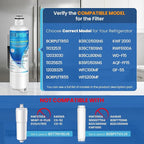 ICEPURE BORPLFTR50 Replacement for Bosch Ultra Clarity Pro Water Filter Compatible with 12033030,12028325,11025825,17005582,RA450022,WFC100MF,WFS200MF,B36CT80SNS,B36CL80ENS,BORPLFTR55,REPLFLTR55 4PACK