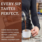 ESPRO 100 Count Coffee Paper Filters for ESPRO P1/P0,12 and 16 Ounces French Press