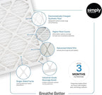 Simply 14x16x1 Air Filter, Merv 8, 6 Pack, For Home AC Furnace & HVAC (Actual Size: 13.75"x15.75"x0.75") DUST, Pet, & Allergy Control