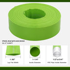Eastrans 1-1/4'' x 25 FT Pool Backwash Hose with 2 Hose Clamps,Extra Heavy Duty Discharge Hose,Drain Hose for Swimming Pool,Super wear-resistant,weather blast,green