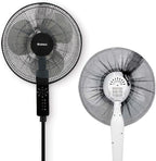 2 Pack - 18" Fan Safety Protection Cover,Kid Children Baby Finger Protect Fan Net Guard,Washable Pedestal Fans Dustproof Covers,Summer Fans Safety Dust Covers,Perfect for Parents of Toddlers (Black)