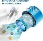 Dyson V10 Filter, 2-Pack Premium True HEPA Replacement Filters for Dyson V10 Series, Dyson-V10 Absolute, V10 Allergy, Dyson-V10 Animal, V10 Motorhead, V10 Total Clean, Dyson-SV12 V10, Part # 969082-01