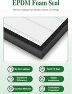 3000 Replacement Filter Compatible with Air Doctor 3000 Air Purifier, 2 Premium Filter + 2 Activated Carbon Filters + 8 Pre-Filters