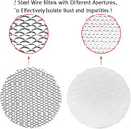 Carburetor 50mm Air Filter Cleaner Velocity Stack Modified Intake with Sponge Filter Steel Mesh Washable Resuable for PWK21-30mm PE Short Fast Intake Suggest for Small Displacement (Red New,50mm)