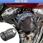 Air Intake Filter Sock Cover, Waterproof Dustproof Air Cleaner Protective Cover, High Flow Cone Car Intake Filter Rain Sock, Universal Car Accessories for SUV, Truck, ATV (Large)