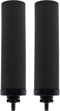 Water Filter Replacement for BB9-2® Black Activated Carbon Filters, Compatible with Berkey® Travel, Large, Royal, Crown Series, Pack of 2