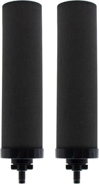 Water Filter Replacement for BB9-2® Black Activated Carbon Filters, Compatible with Berkey® Travel, Large, Royal, Crown Series, Pack of 2