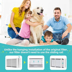 2 Pack 313 Air Filter Compatible with AprilAire Whole House Air Purifiers Model 1310, 2310, 3310, 4300 - MERV 13, Size:20x20x4 Inches