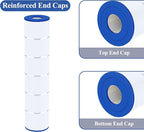 Cryspool® 07112 Filter Compatible with Clean and Clear Plus 520, CCP520, PCC130, R173578, 178585, 817-0143, C-7472, FC-1978, 4×130 Sq. Ft Pool Filter Cartridge, 4 Pack