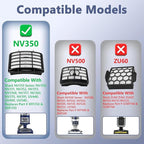 2 HEPA + 4 Foam & Felt Filters Compatible with Shark Navigator Lift-Away Deluex NV350, NV351, NV352, NV355, NV356E, NV357, NV360, NV370, NV391, UV440, UV490, UV540, Part # XFF350 & XHF350