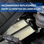 Engine & Cabin Air Filter for F-150 (2015-2023),Navigator(2018-2024),EXPEDITION (2018-2024) (V6-3.5L).Replacement for CF12150,FL3Z-19N619-A,WP10266,CAF1953P,CA10262.