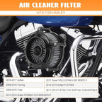 High Flow Air Cleaner Intake Filter System Kit Air Filters Cover for Harley Touring 2008-2016 Softail '16-'17 FLSTNSE '14-'15 FLSTSE 2011-2012 FXSBSE 2013-2014 Dyna FXDLS 2017