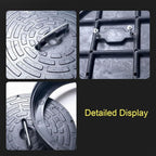 Septic Tank Lids, Manhole Cover with Handle, Sturdy and Pressure-Resistant, Suitable for Green Belts, Residential Areas and Construction Sites(20 cm/8 in)