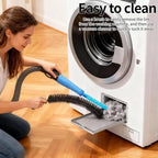 Dryer Vent Cleaner Kit - Universal Vacuum Hose Attachment & Lint Brush, Effectively Clean Clogged Dryer Ducts, Fit Most Vacuums for Dryer, Refrigerator Coils & Behind Appliances (Purple)