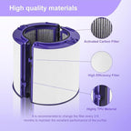 2 Pack Upgraded 2-IN-1Filter Replacement Compatible with Dyson PH01 HP07 HP10 TP07 TP10 TP09 HP09 HP06 TP06 PH02 PH03 PH04-360° Combi Glass Pure Cool Hot Humidify Fan Filter & Activated Carbon Filter