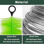 50 Packs Filter Brushes Aquarium Brushes Set for Koi Pond Water Garden Outdoor Pond Skimmers Brush Filter Cleaning Brush 16 Inch by 4.7 Inch (Green)