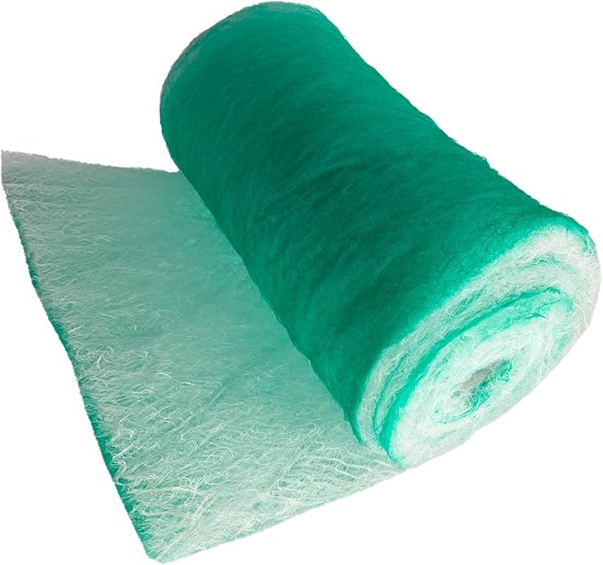 wioboy Paint Booth Exhaust Filter Roll, 15 Gram 200ft Fiberglass Paint Arrestor for Spray Booth (48" x 200ft)