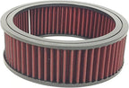 Round Washable Air Filter Cleaner Red Element Replacement Filter Flow Kit (6" X 3")