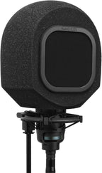 Soundbox Vocal Recording Isolation Booth | Portable Microphone Shield, Pop Filter for Studio-Quality Sound for Singing, Podcasting, Acoustic High-Density Foam Ball, Mic Soundproof Box (Classic Black)
